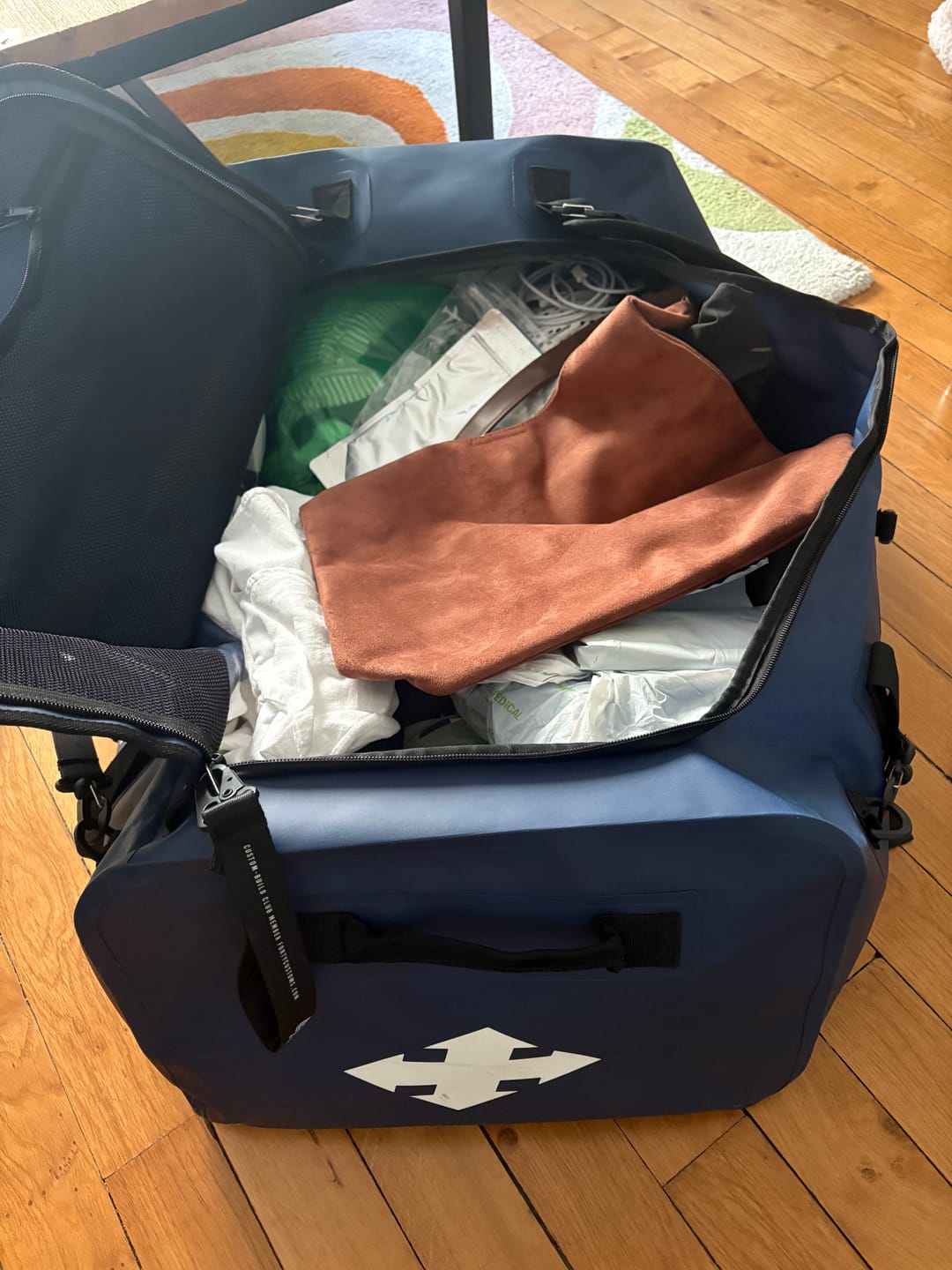 Customer photo review of DUFFLE BAG 100L