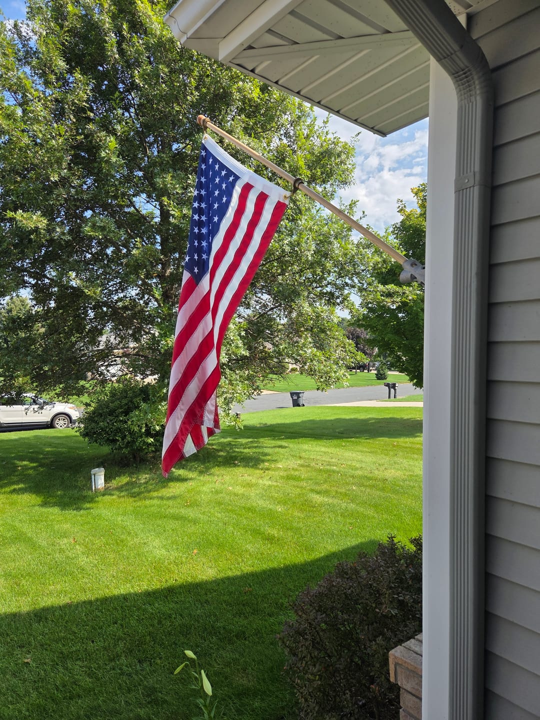 Customer photo review of 3' x 5' American Flag Set