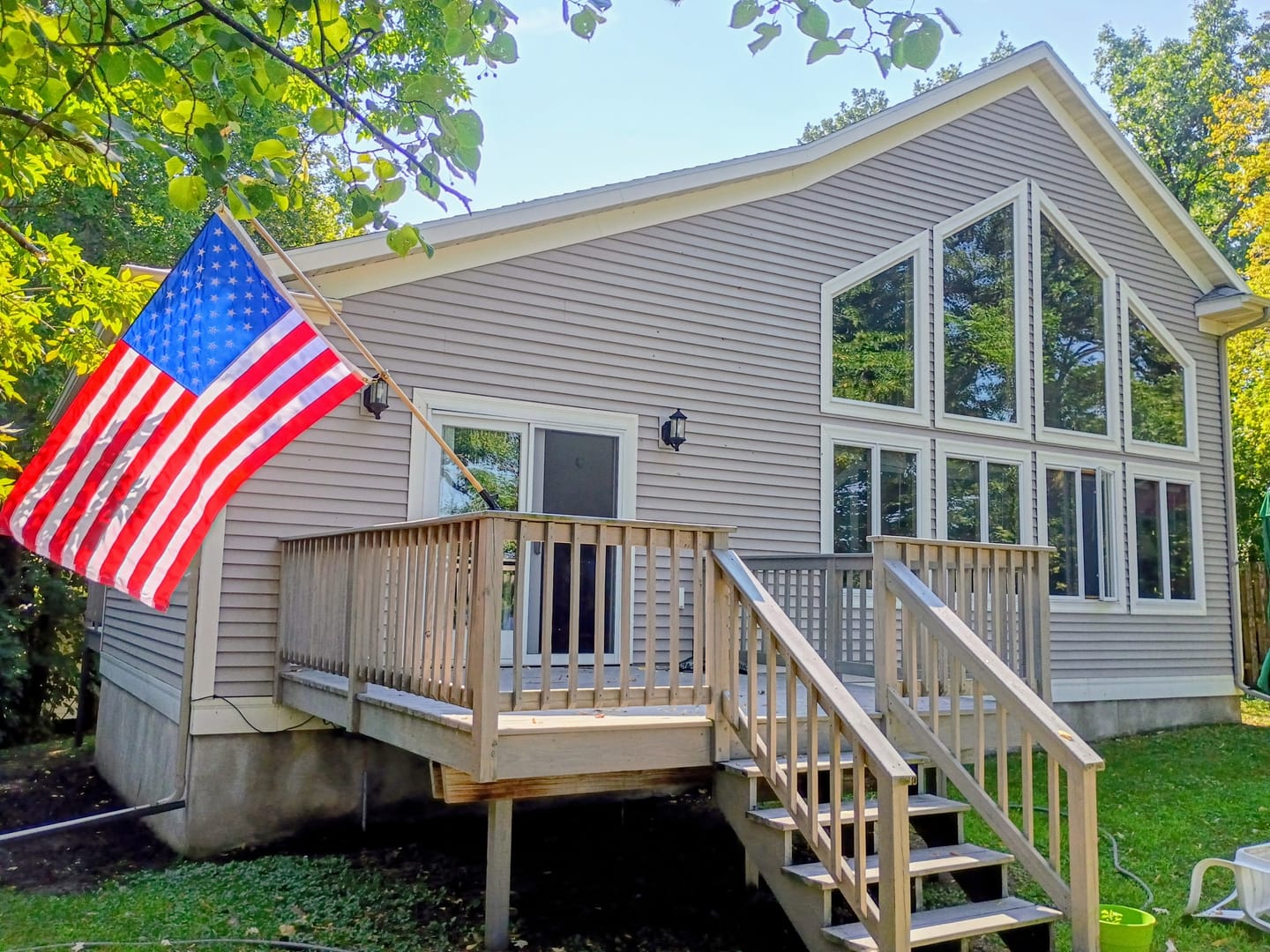 Customer photo review of 3' x 5' American Flag Set