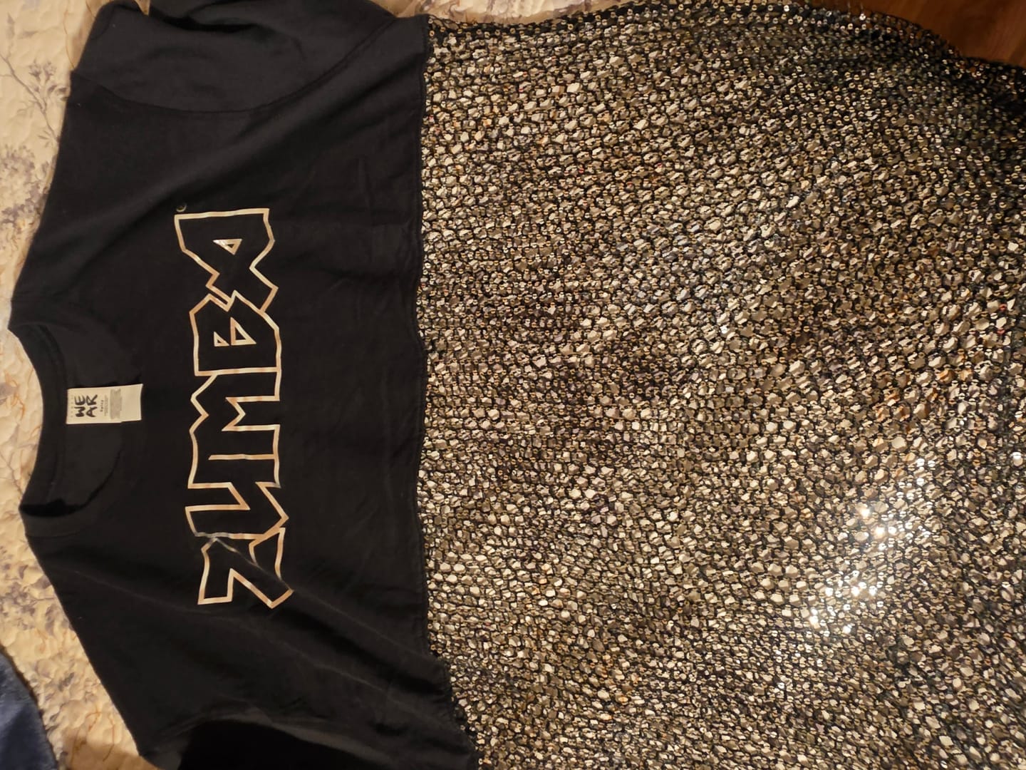 Customer photo review of Rock 'n' Roll Oversized Long Mesh Top