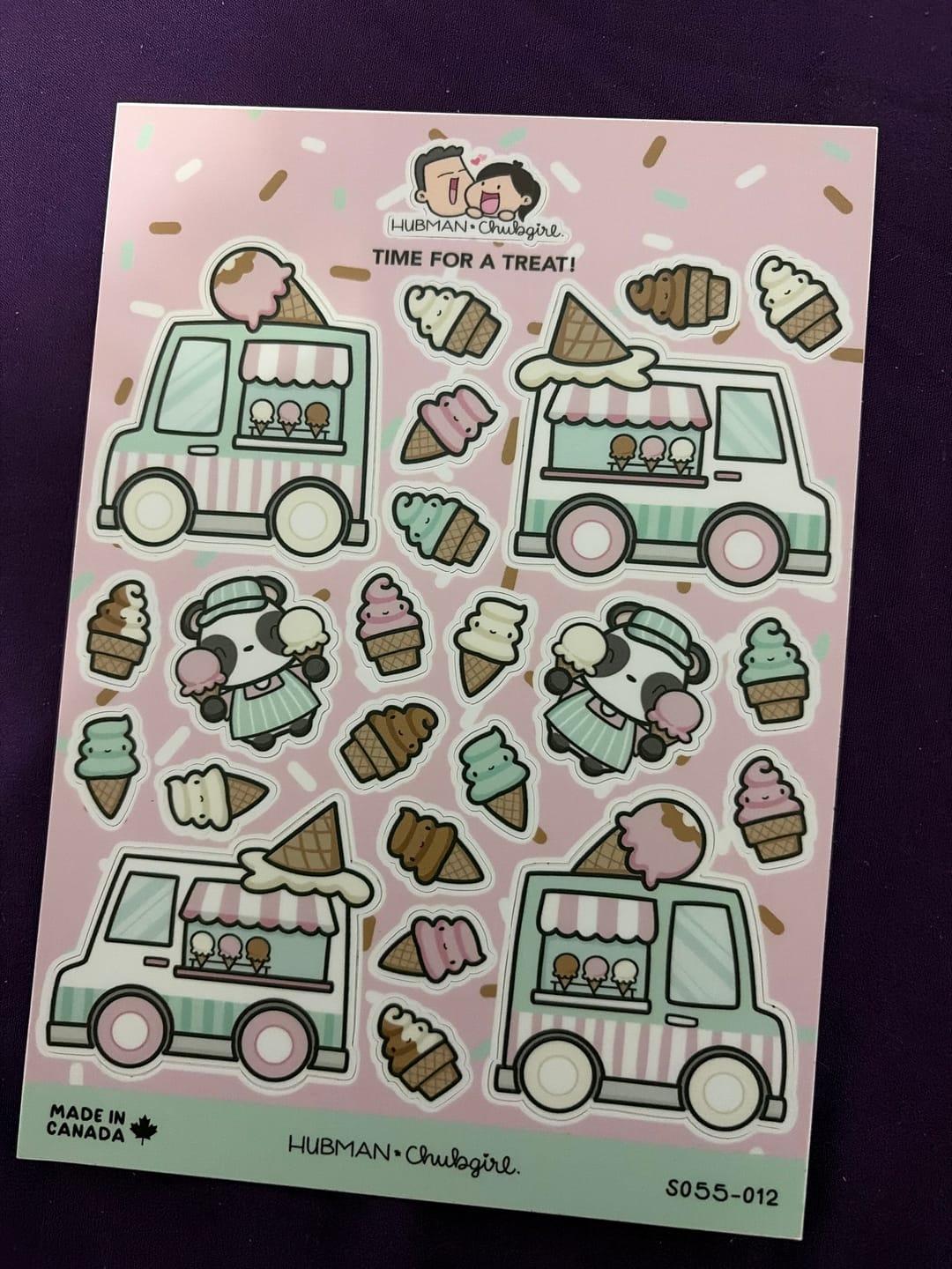 Customer photo review of Time for a Treat! Sticker Sheet