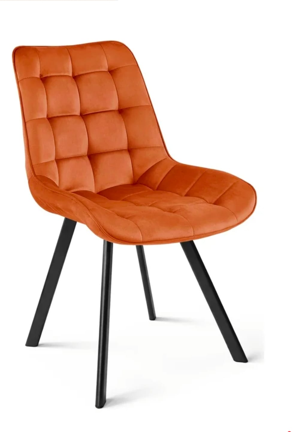 Customer photo review of Scaun CHIC, caramiziu/negru, stofa catifelata/metal, 50x58x88 cm
