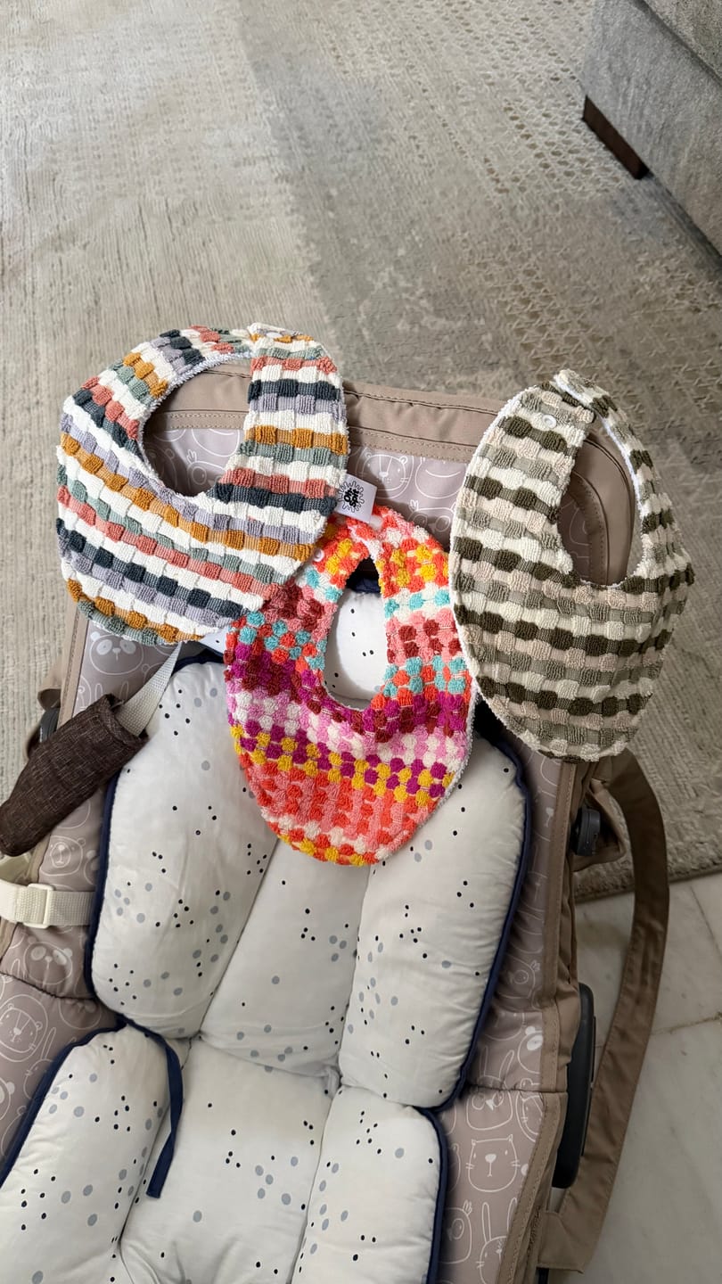 Customer photo review of Nantucket Beach Towel Bib