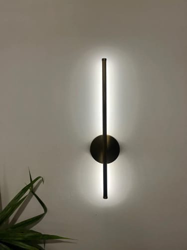 Customer photo review of Nordic Black Linear LED Wall Sconce Slim Design