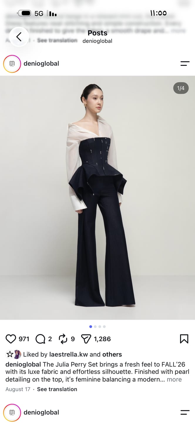 Customer photo review of Perry Wide-Leg Trousers