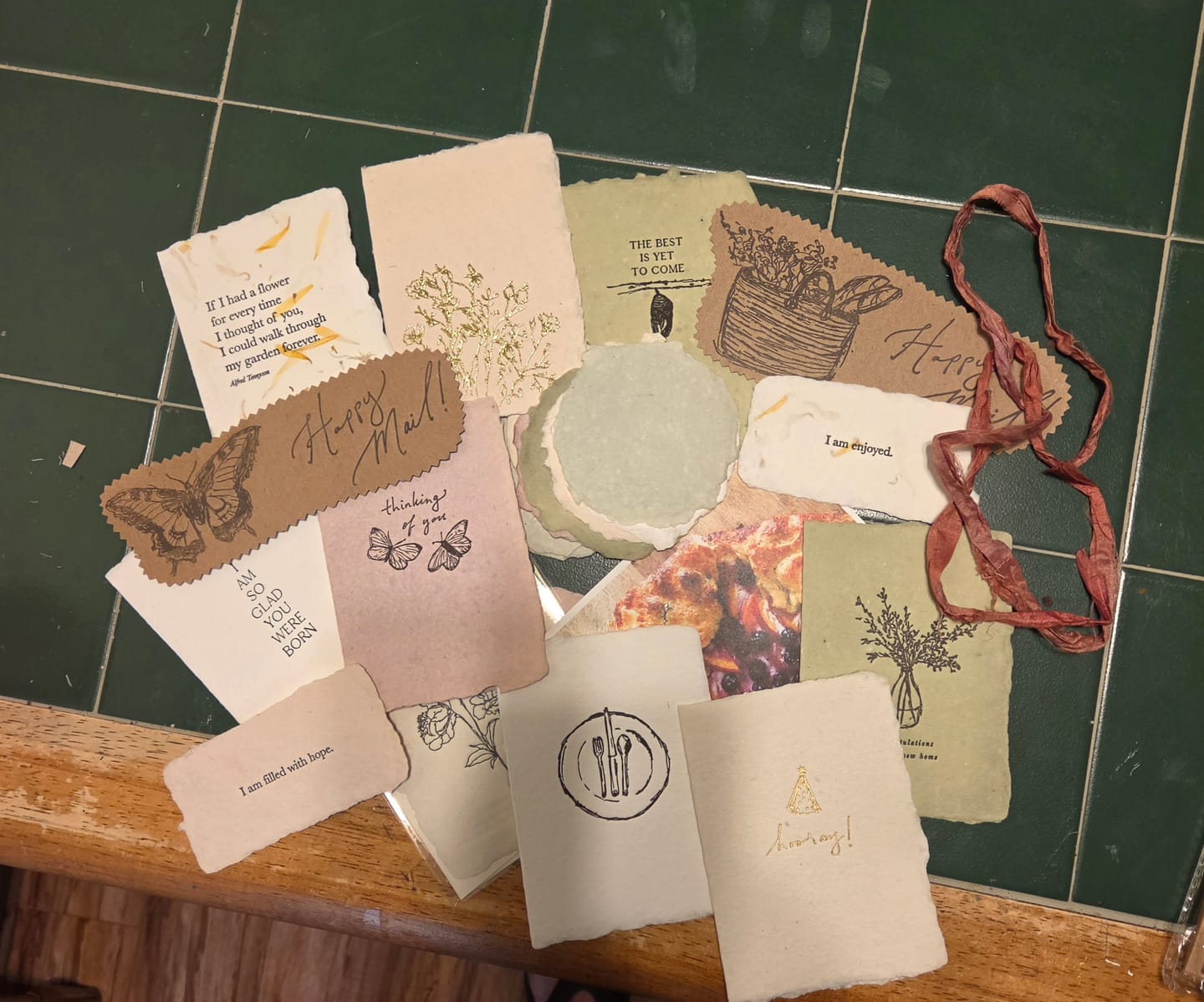 Customer photo review of Monthly Artisan Card Subscription