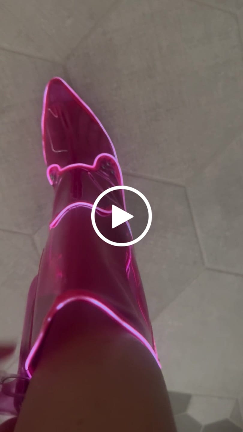 Customer video review of Size 8 Pink J -  OPM Boot : Minor Light Skips (FINAL SALE)