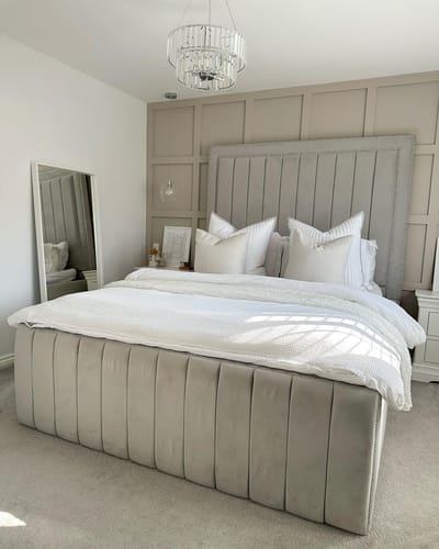 Customer photo review of Olivia Panel Stripe Bed