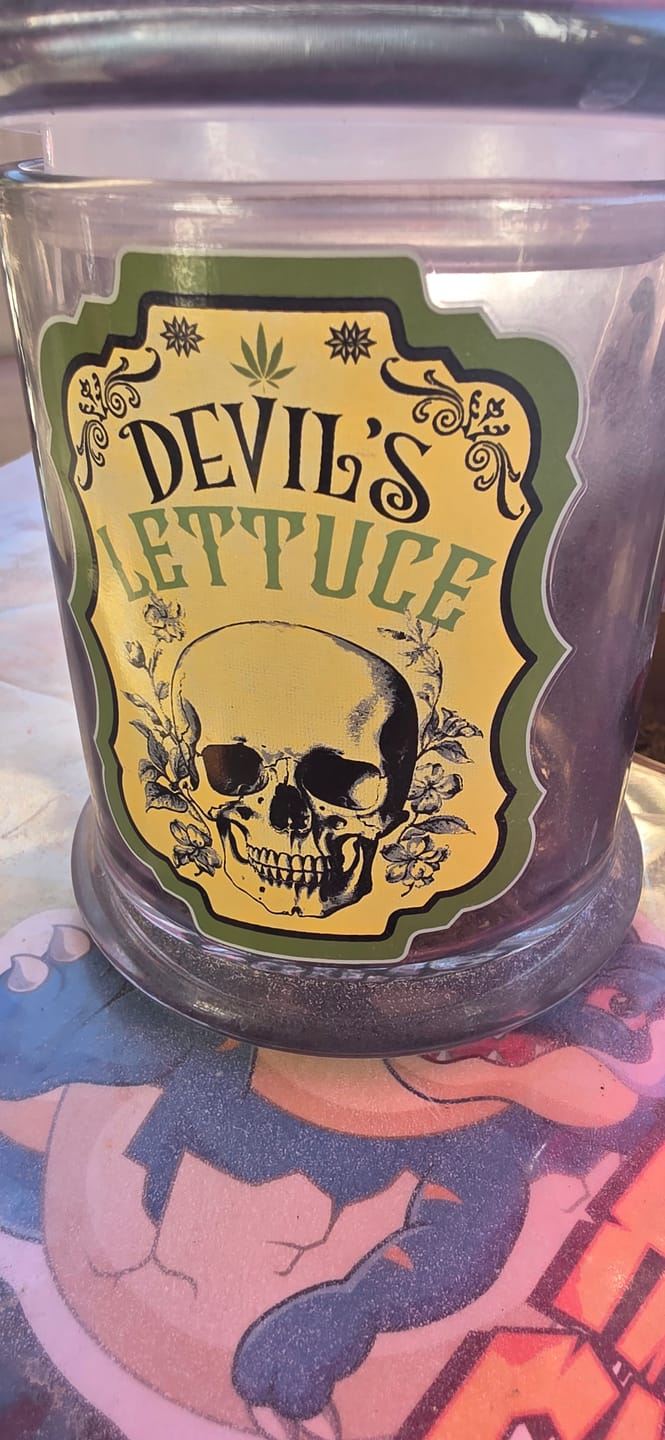 Customer photo review of DEVIL’S LETTUCE STASH JAR