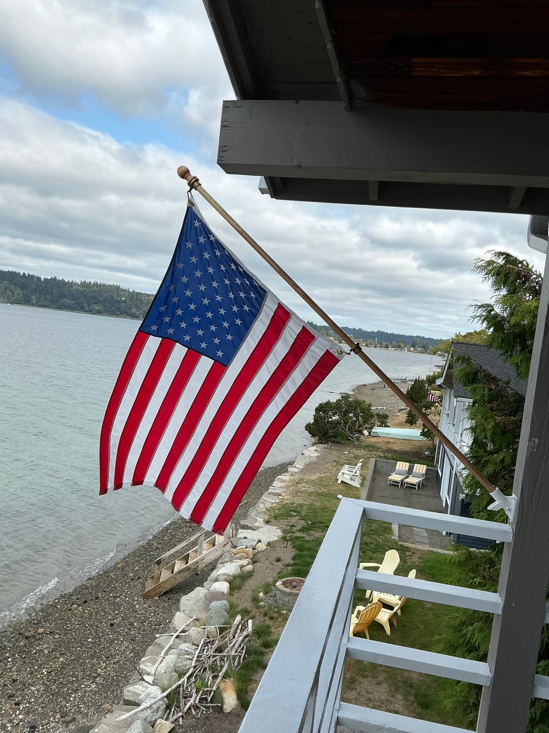 Customer photo review of 3' x 5' American Flag Set