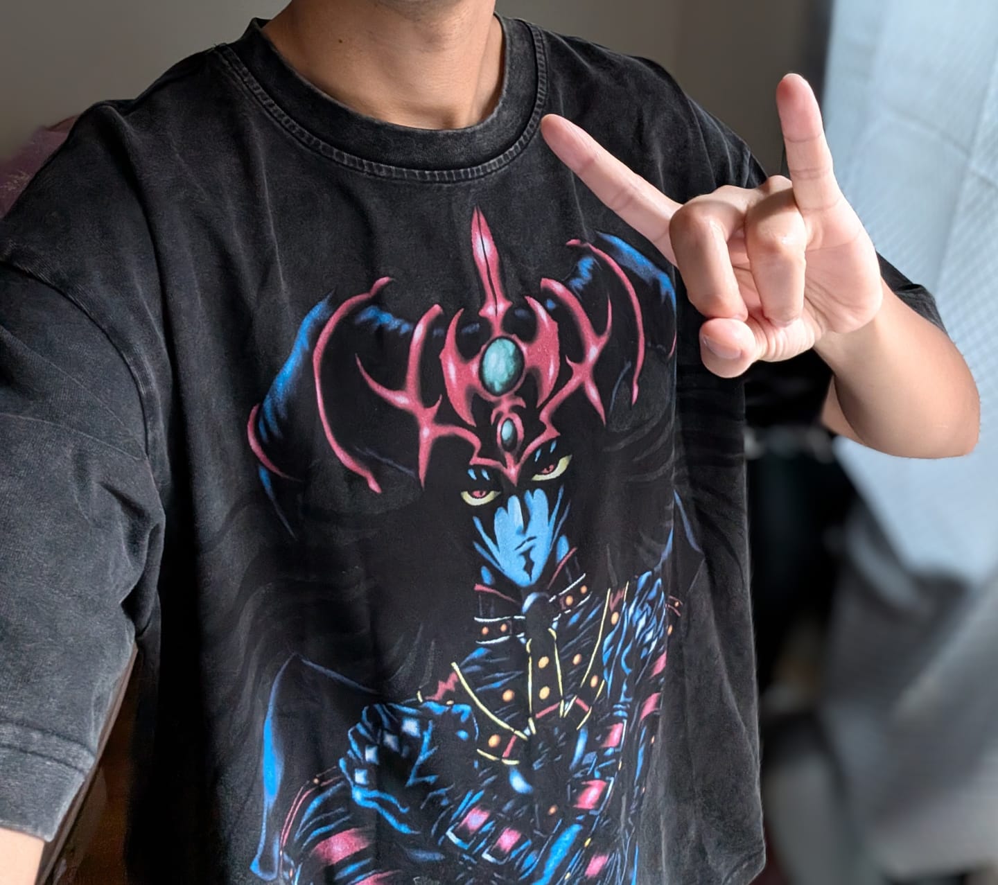 Customer photo review of Magician of Black Chaos Card Tee