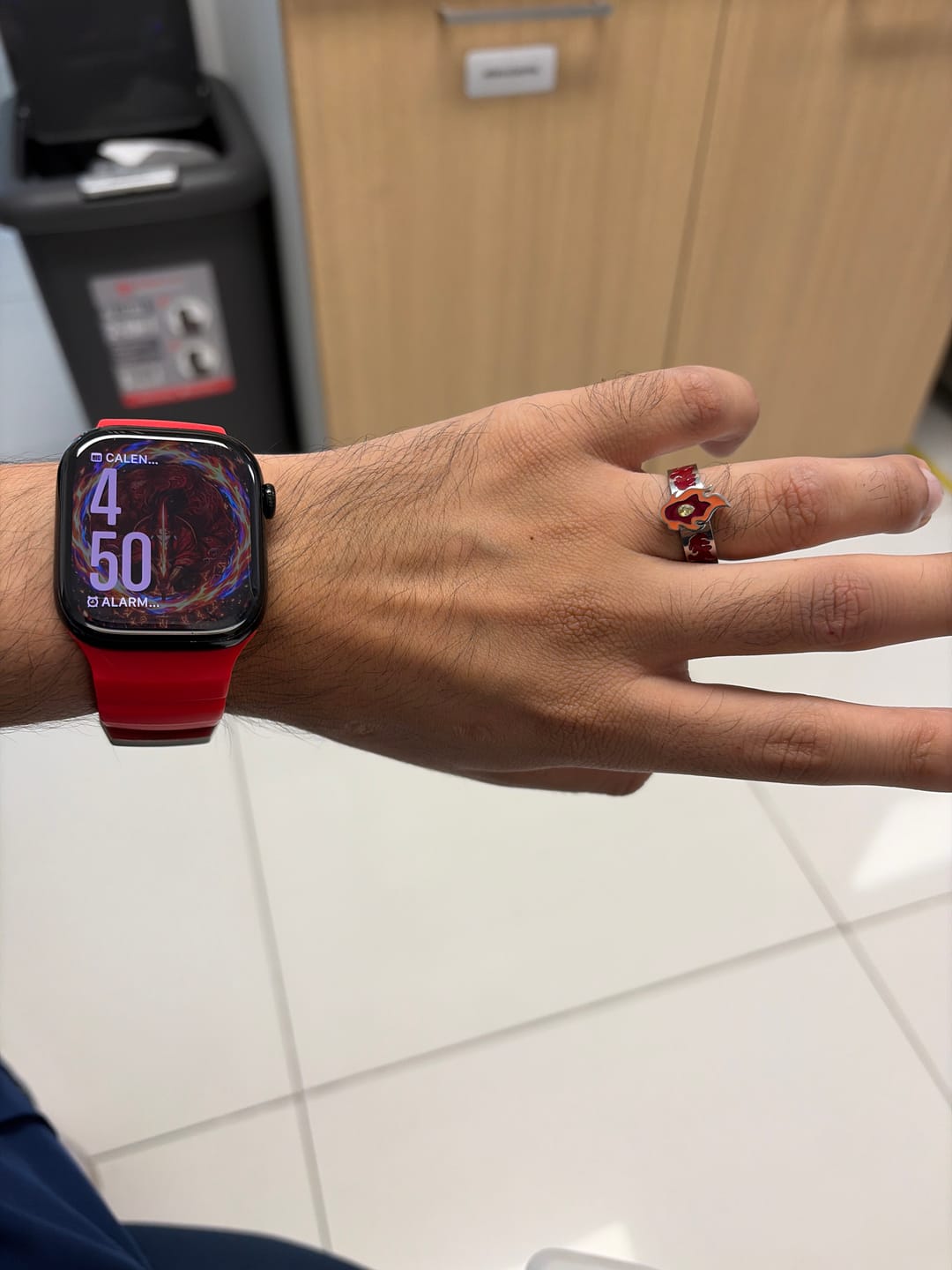 Customer photo review of Anillo Rengoku | Acero Inoxidable | Demon Slayer: Kimetsu no Yaiba