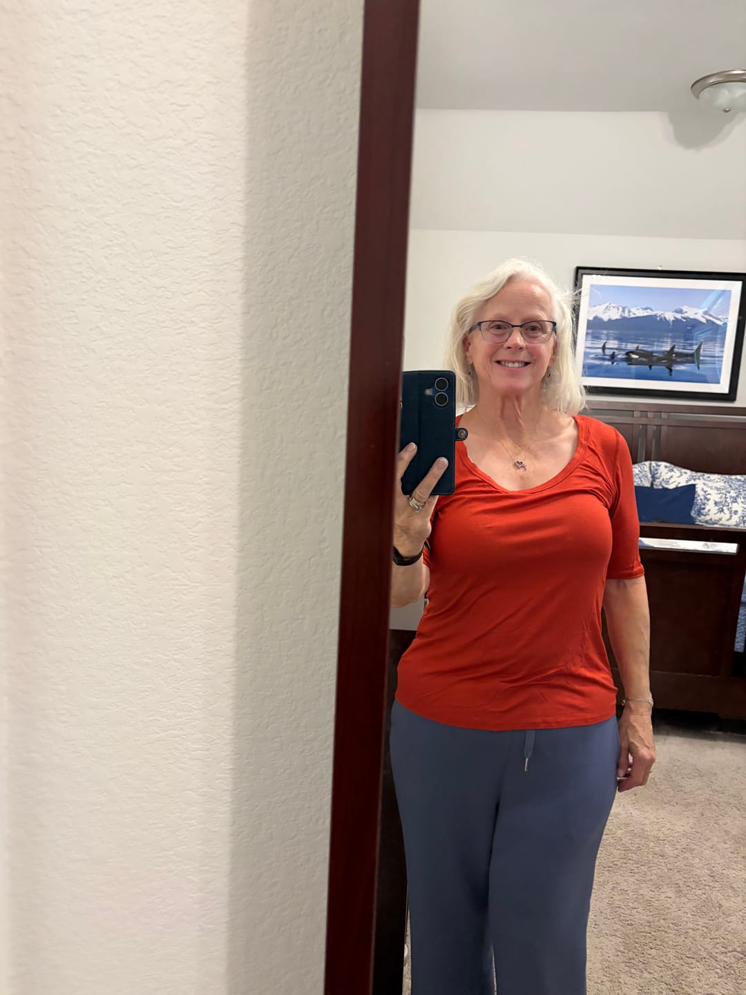 Customer photo review of Brigitte Brianna Elbow Tee
