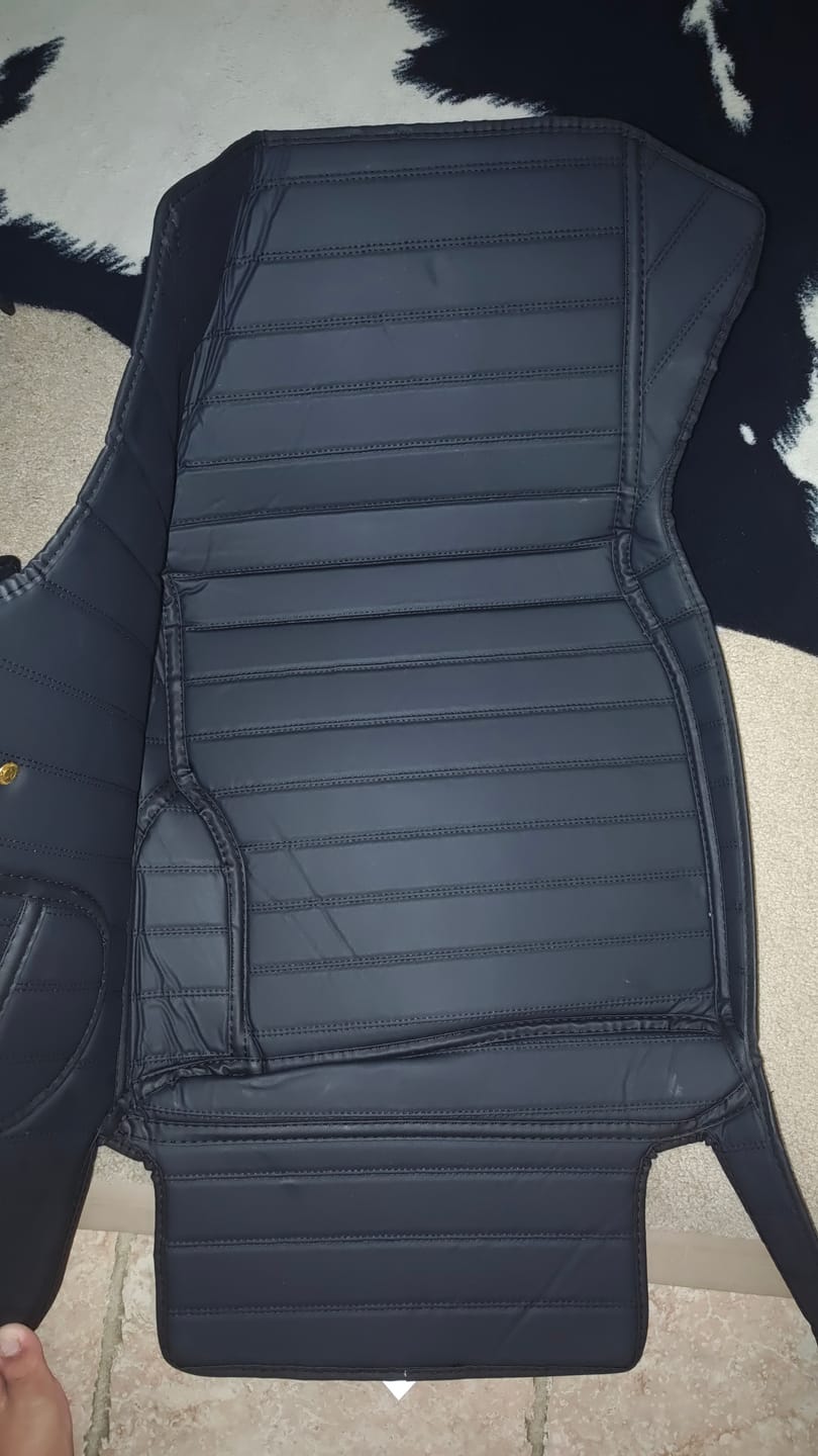 Customer photo review of Stripe Stitching Custom Luxury Car Floor Mats Set
