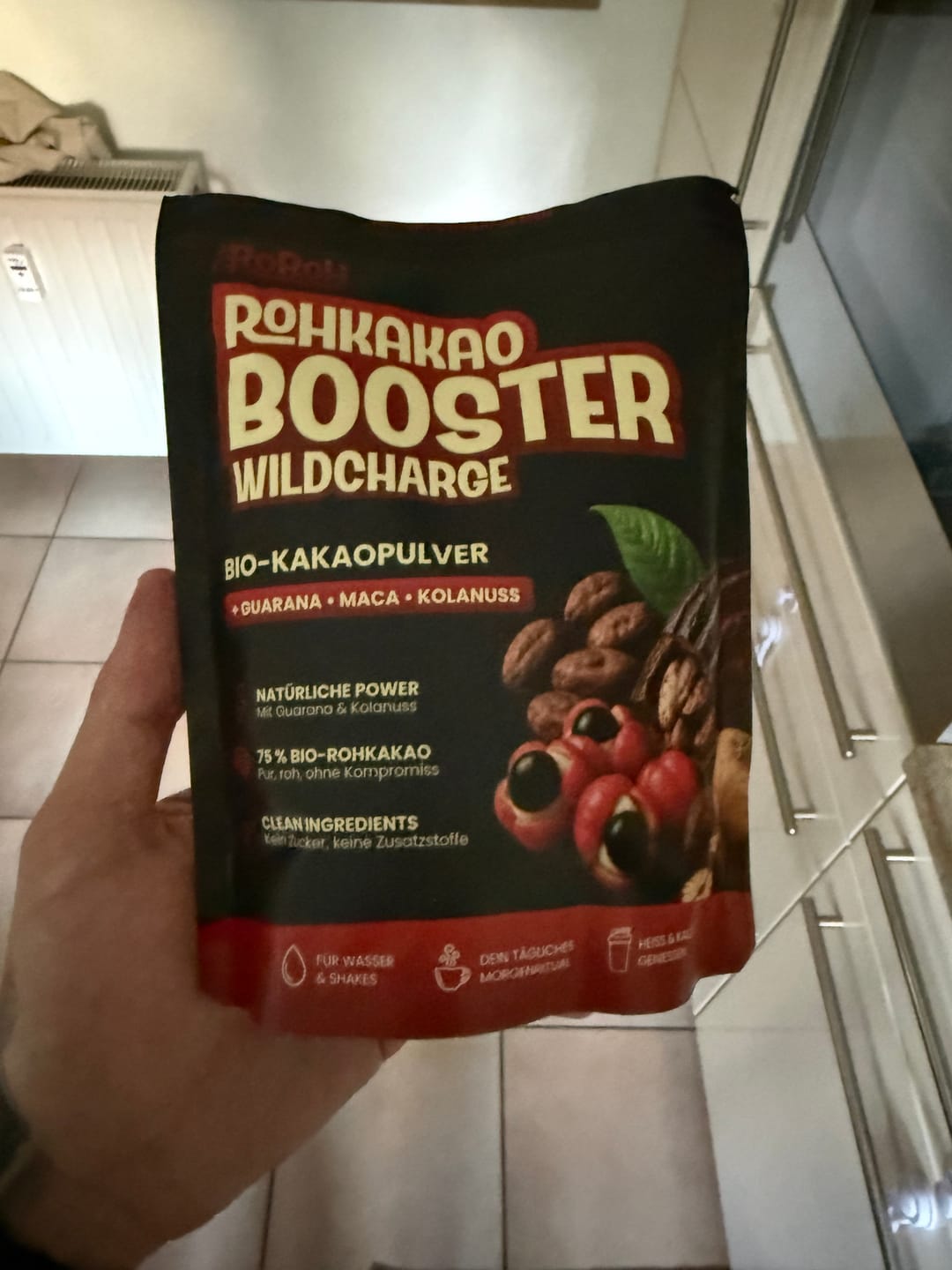 Customer photo review of Rohkakao Booster - Wild Charge | 250 g