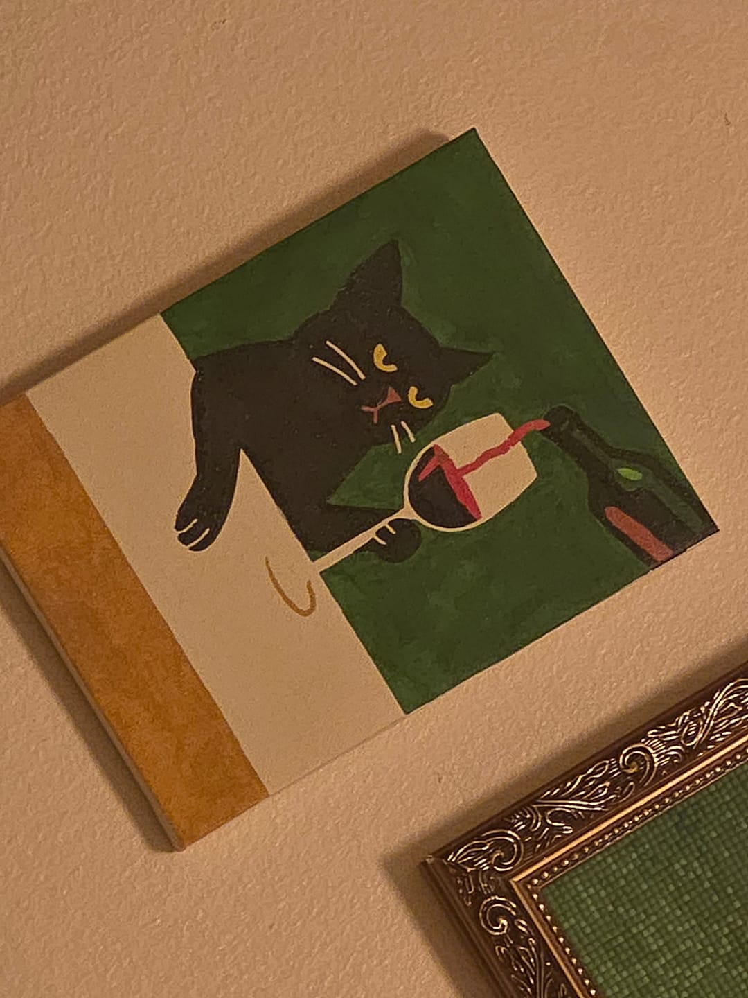 Customer photo review of 6 Mini Paintings - Crazy Cat Set