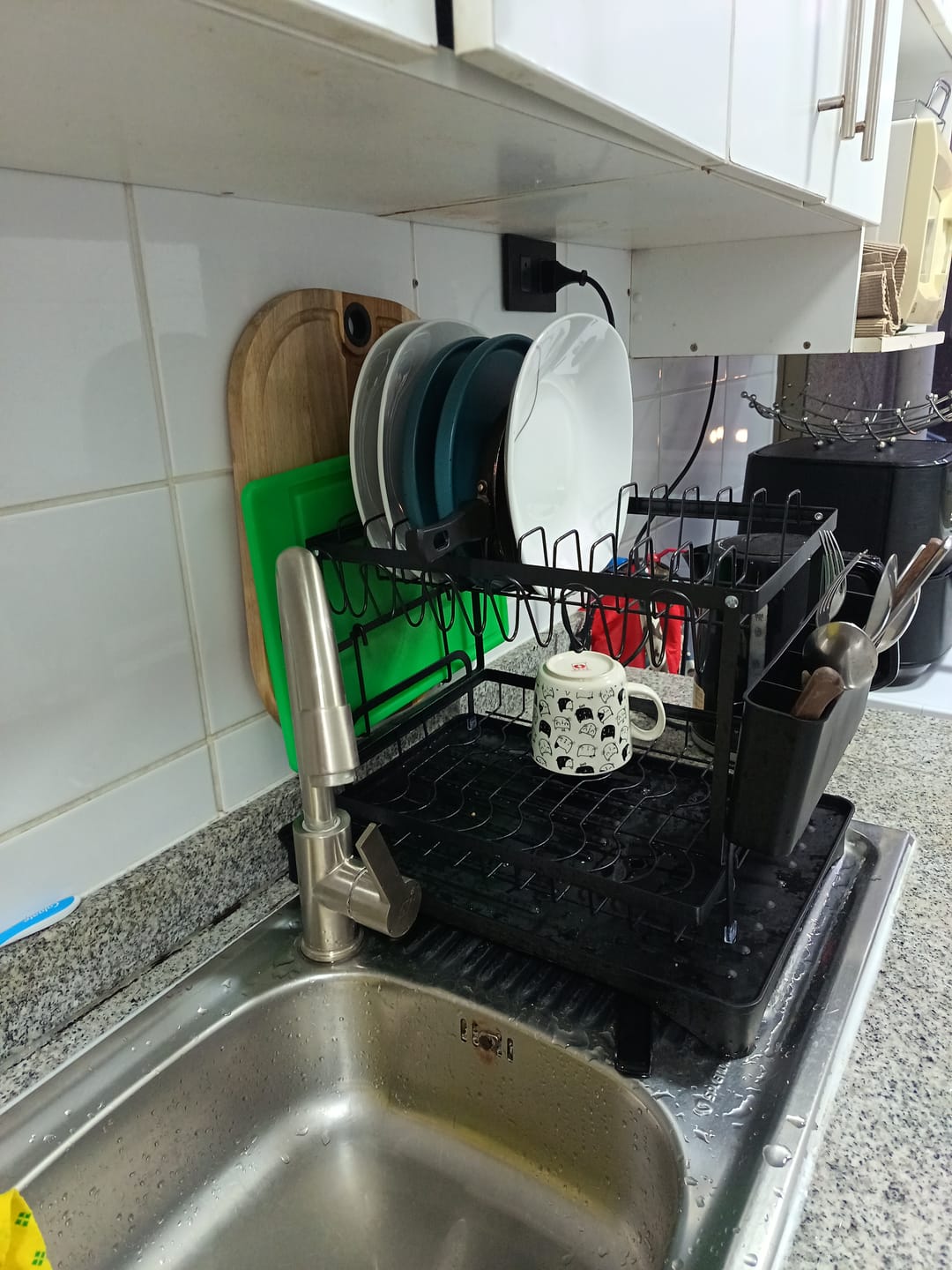 Customer photo review of Escurridor De Platos 2 Niveles Secaplatos Multifuncional