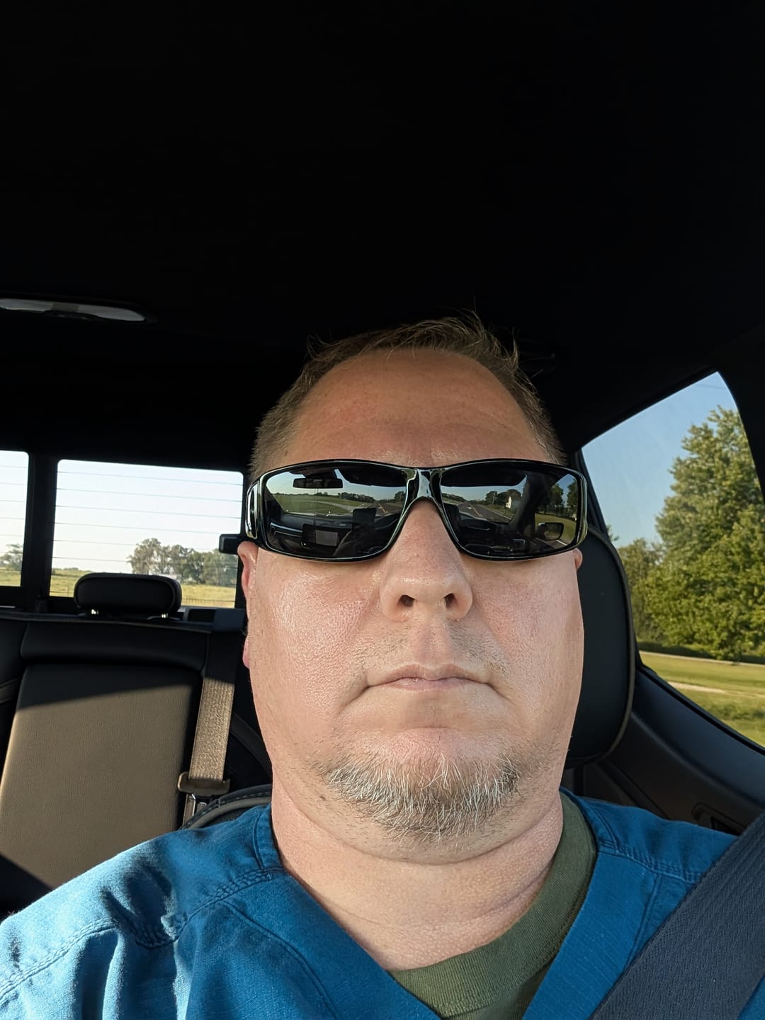 Customer photo review of OverShade™ Polarized Fit-Over Sunglasses