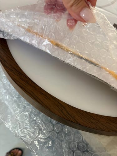 Customer photo review of OakLume Nordic Semi Flush Mount Ceiling Light