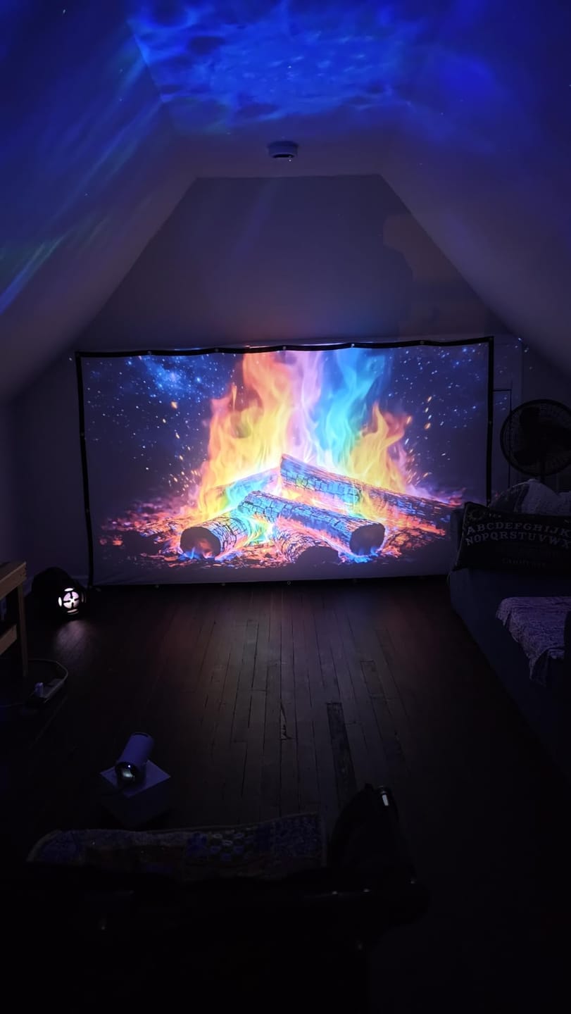 Customer photo review of Jolly Beam Projector