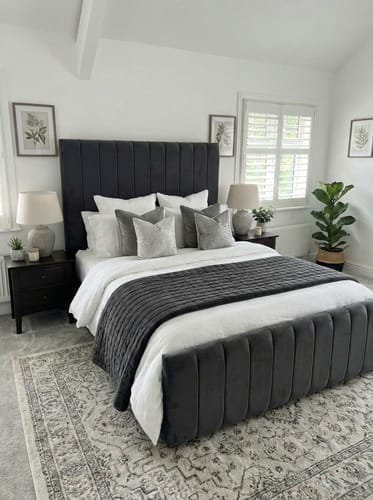 Customer photo review of Lanaya Linear Panel Bed