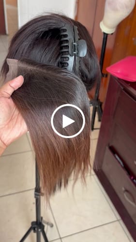 Customer video review of Vietnamese Super Double Drawn Bone Straight Ombre Chocolate Brown Bundles