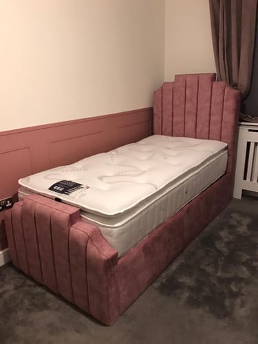Customer photo review of Athena Art Deco Fabric Bed