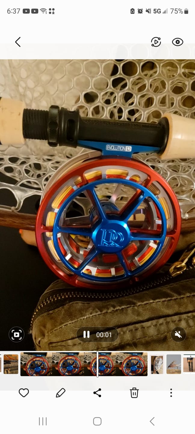 Customer photo review of Ross Evolution R - Limited Edition - Liberty - Fly Reel