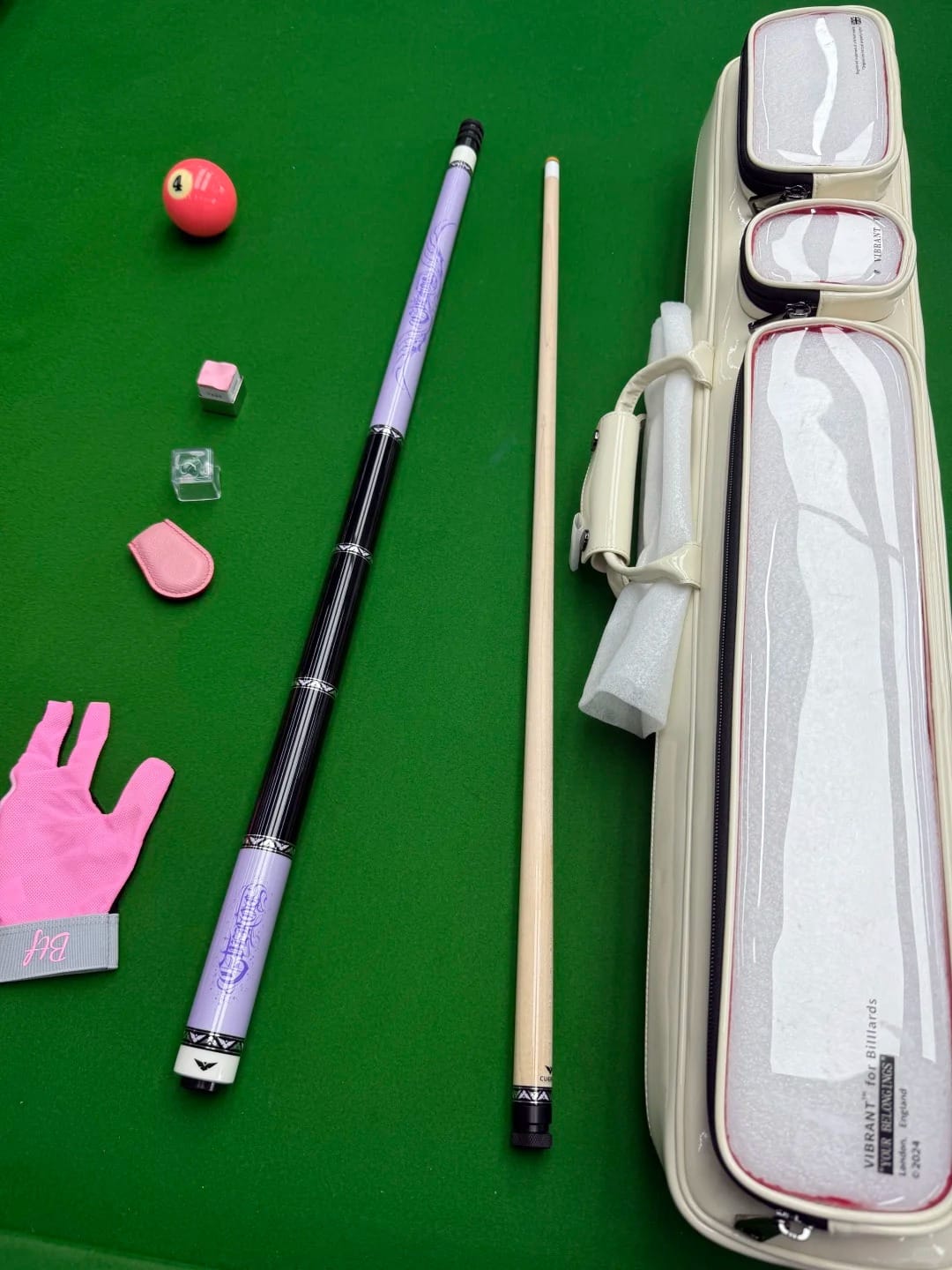 Customer photo review of Lizard Holographic Series Cue Case 3B4S