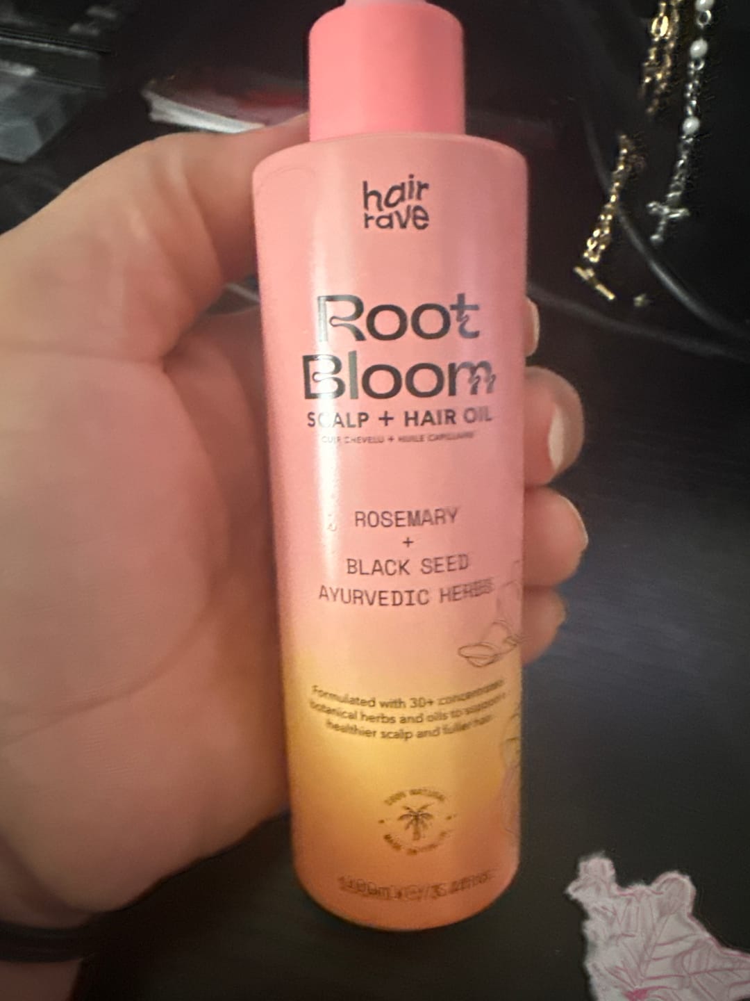 Customer photo review of Hair Growth Oil - Root Bloom Hair And Scalp Oil