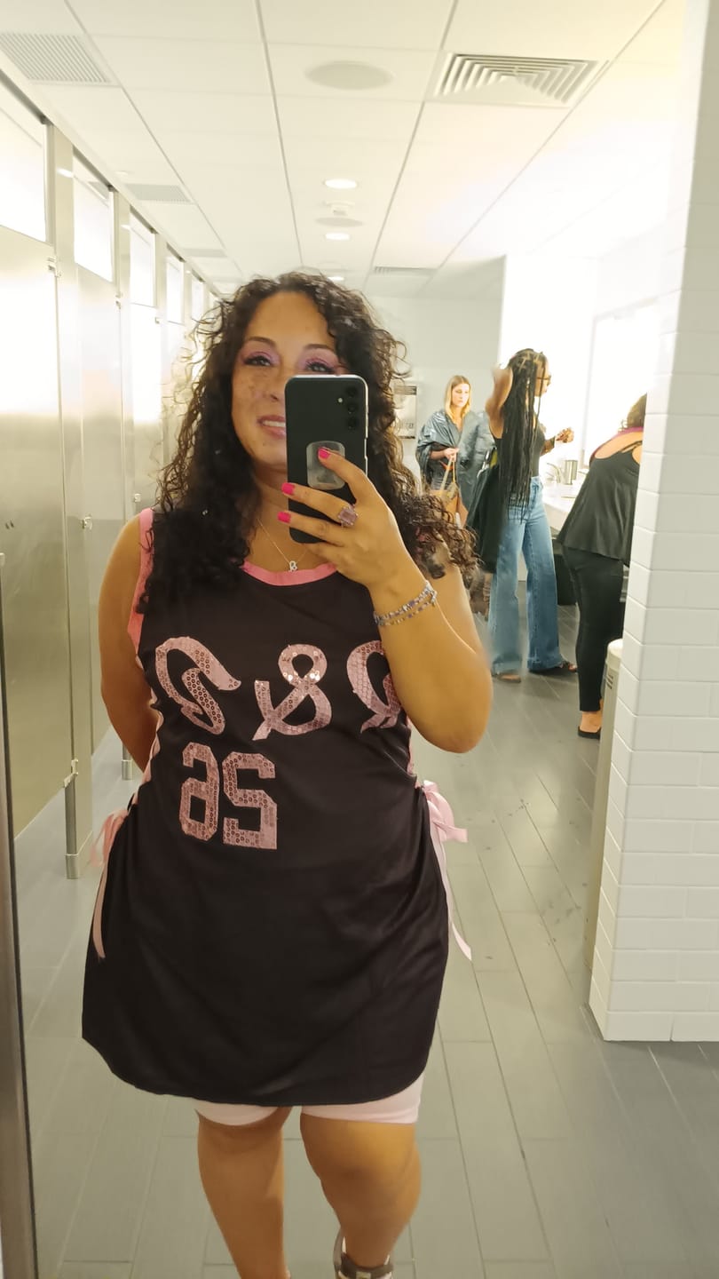 Customer photo review of Custom Brown Sequined Tops Athletic Basketball Jersey