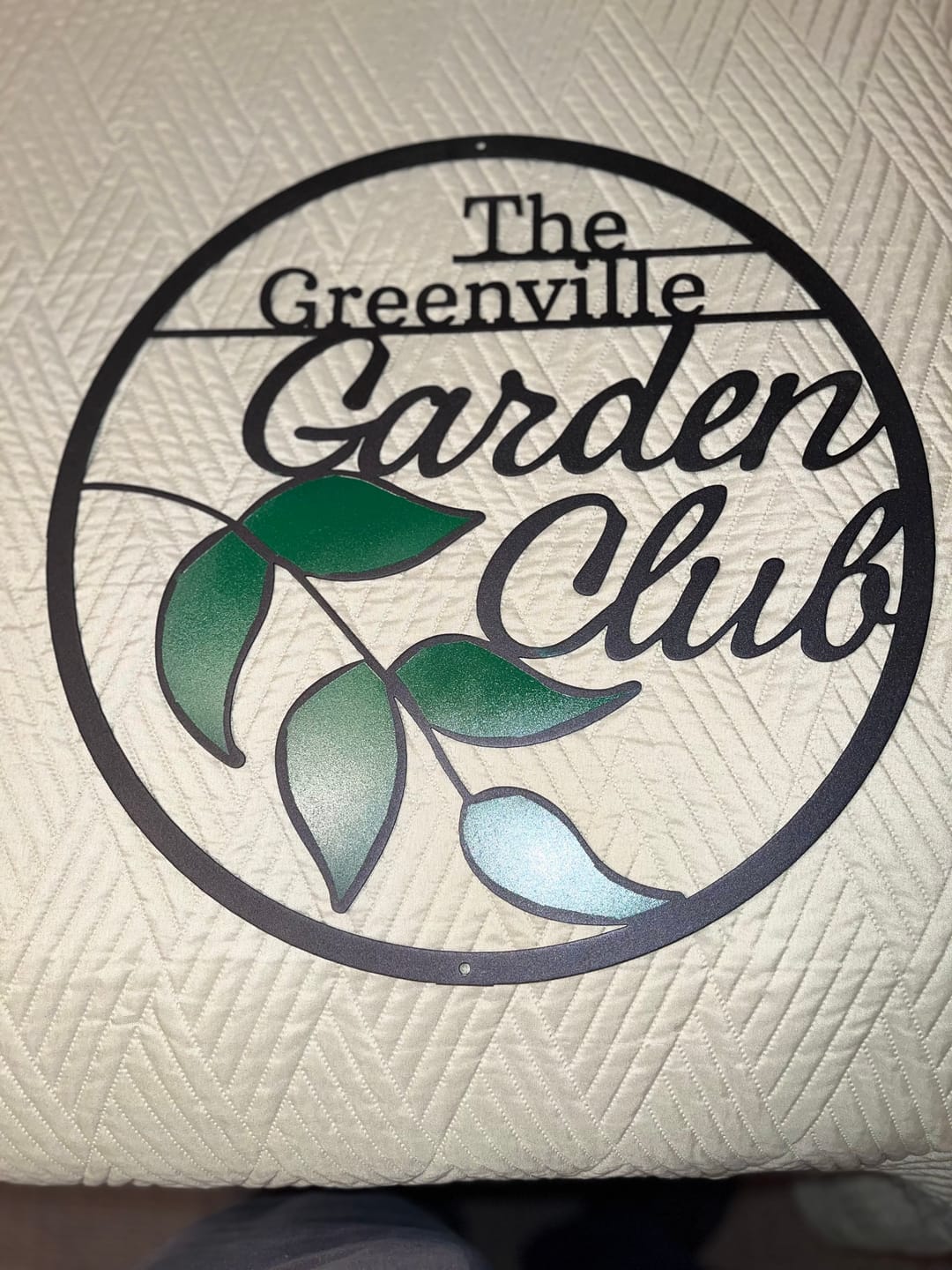 Customer photo review of Custom Ordered - Steel Sign