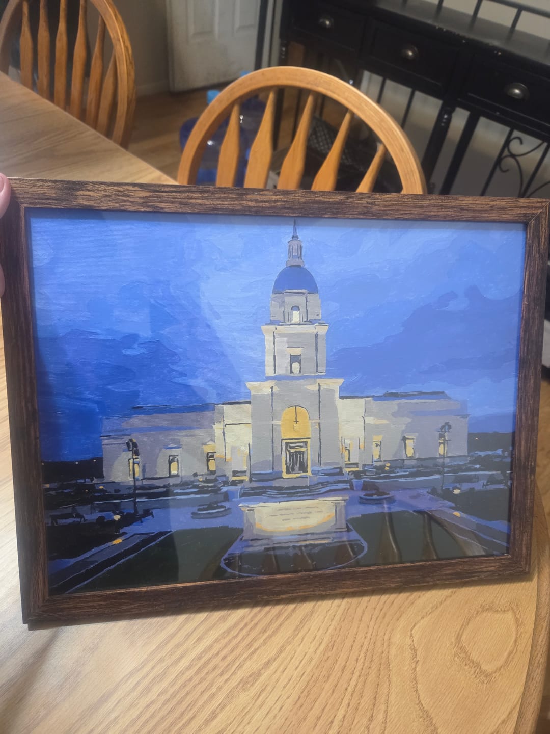 Customer photo review of Custom Paint by Numbers Kit