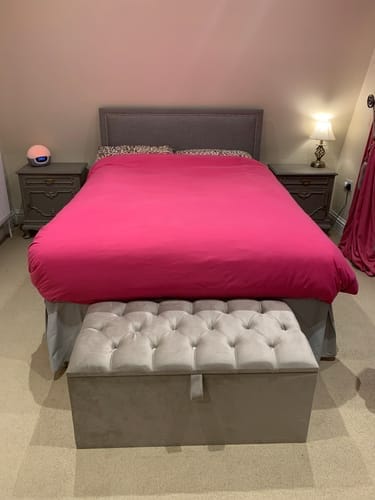 Customer photo review of Storage Ottoman Box