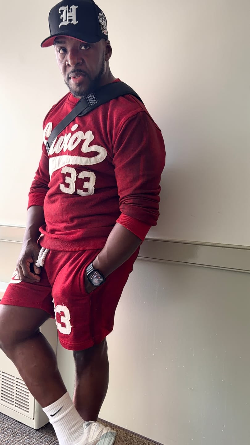 Customer photo review of Vintage Savior Shorts- Red