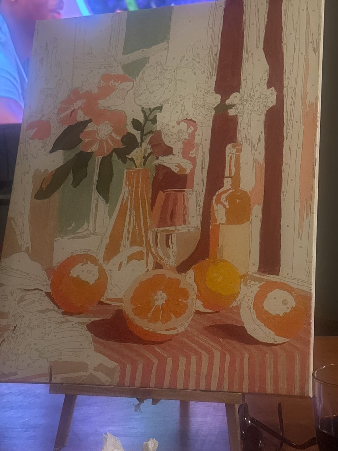 Customer photo review of PAINT BY NUMBERS | ORANGES AND WINE