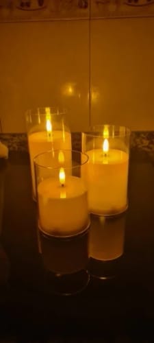 Customer photo review of LumiCandle Remote-Controlled Flameless Candle