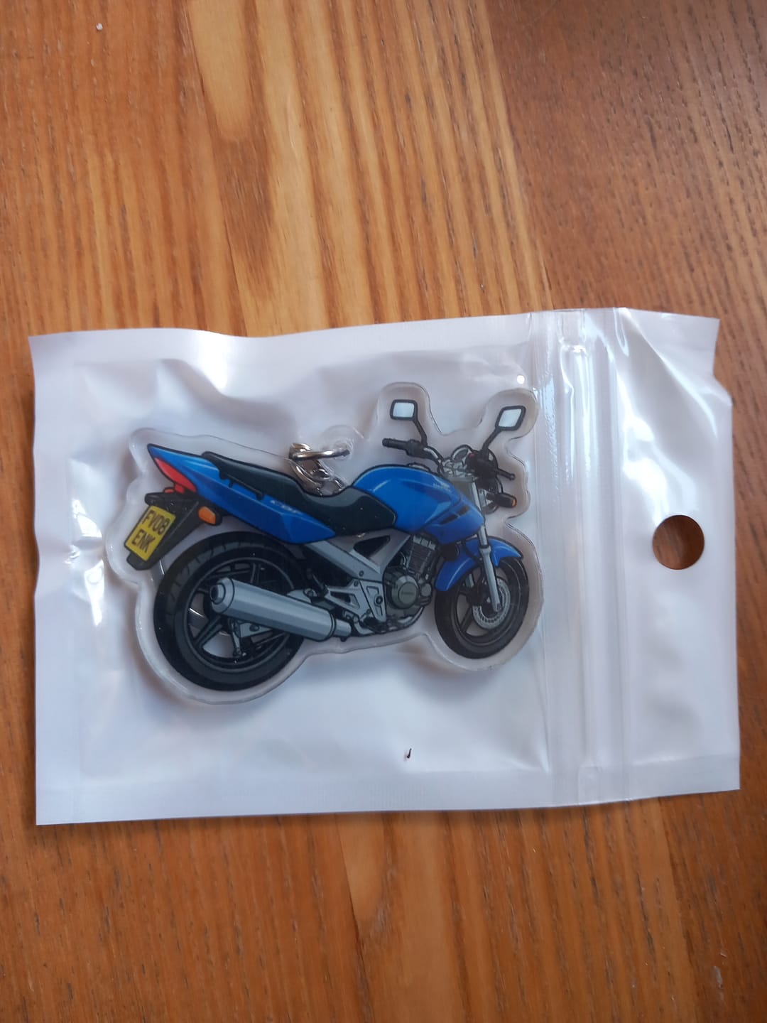 Customer photo review of Custom Car & Bike Keychain | Design Your Own Personalized Keychain