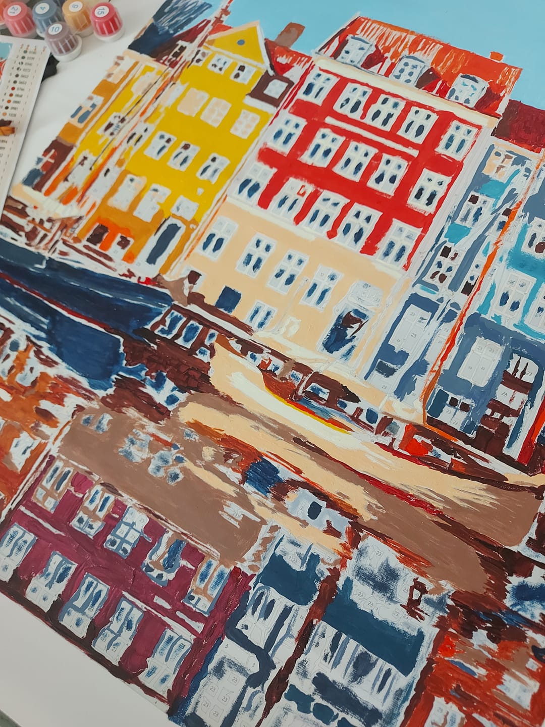 Customer photo review of Colorful Copenhagen | Paint by Number