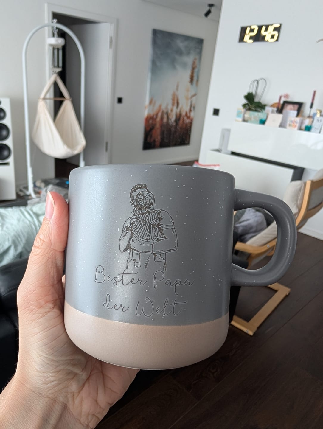 Customer photo review of Keramik Tasse 360ml - Personalisiert