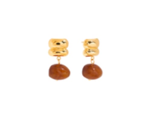 Customer photo review of Par Arete Doble Linea Con Dije