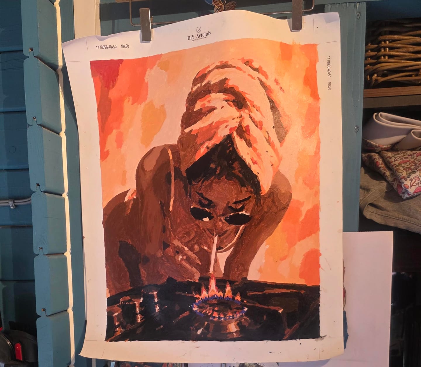Customer photo review of Too Hot to Handle | Paint by Number