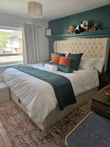 Customer photo review of Brompton Wing Back Chesterfield Designer Bed