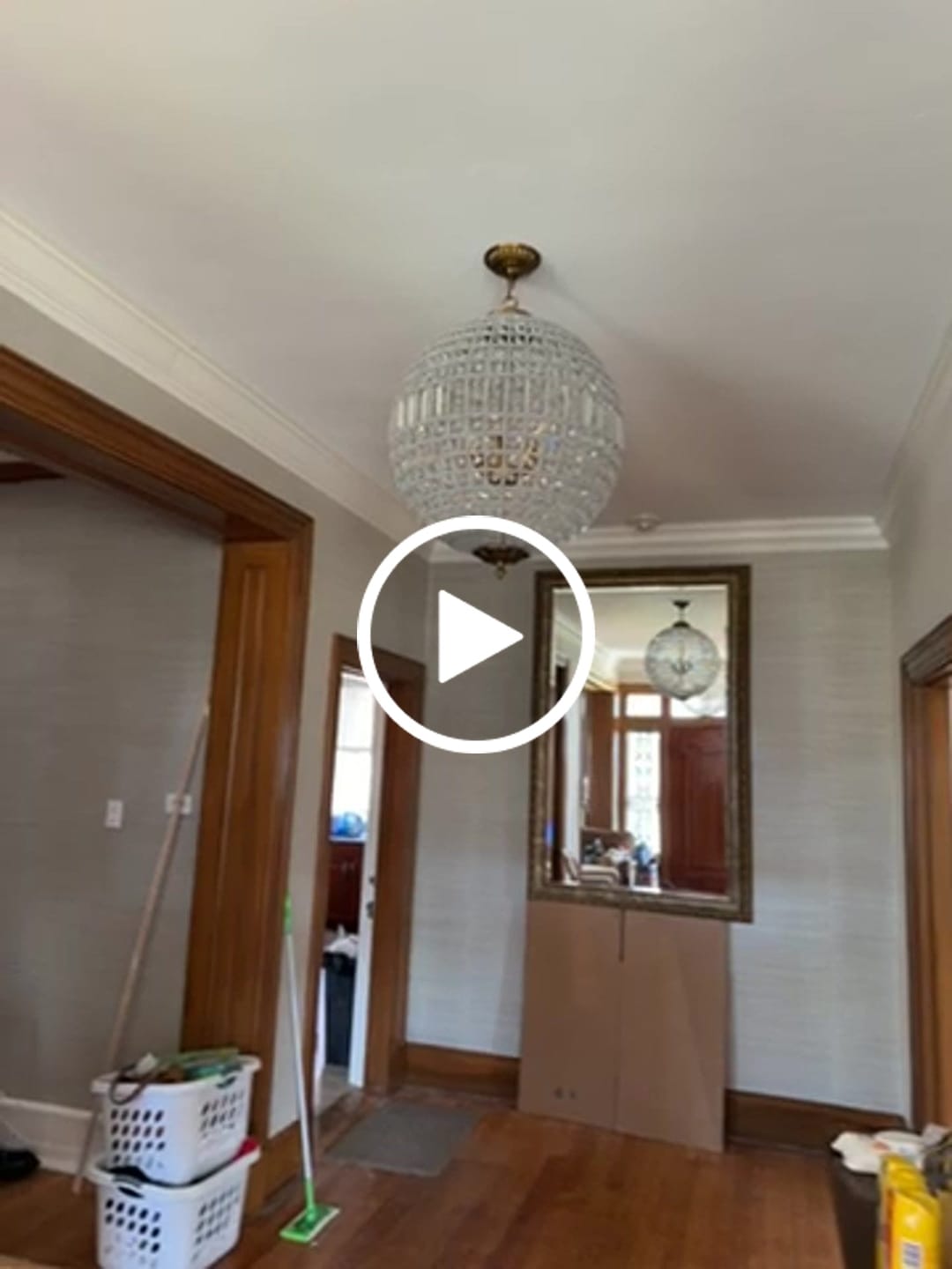 Customer video review of French Antique Brass Crystal Globe Chandelier