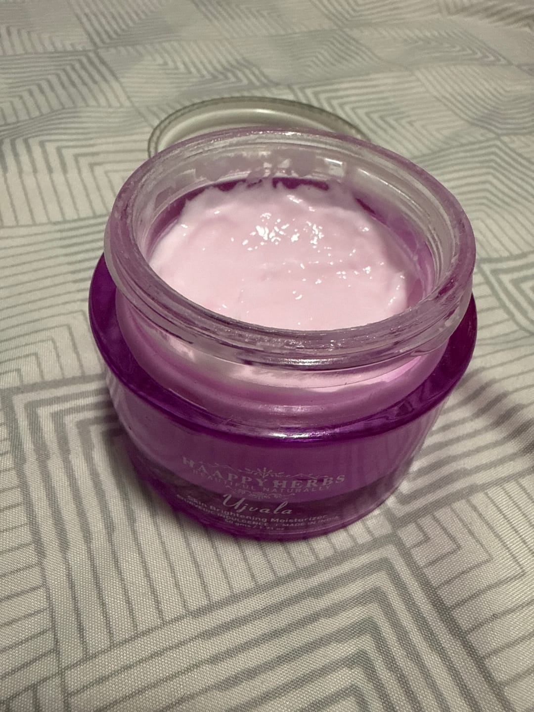 Customer photo review of Ujvala Skin Brightening Moisturizer