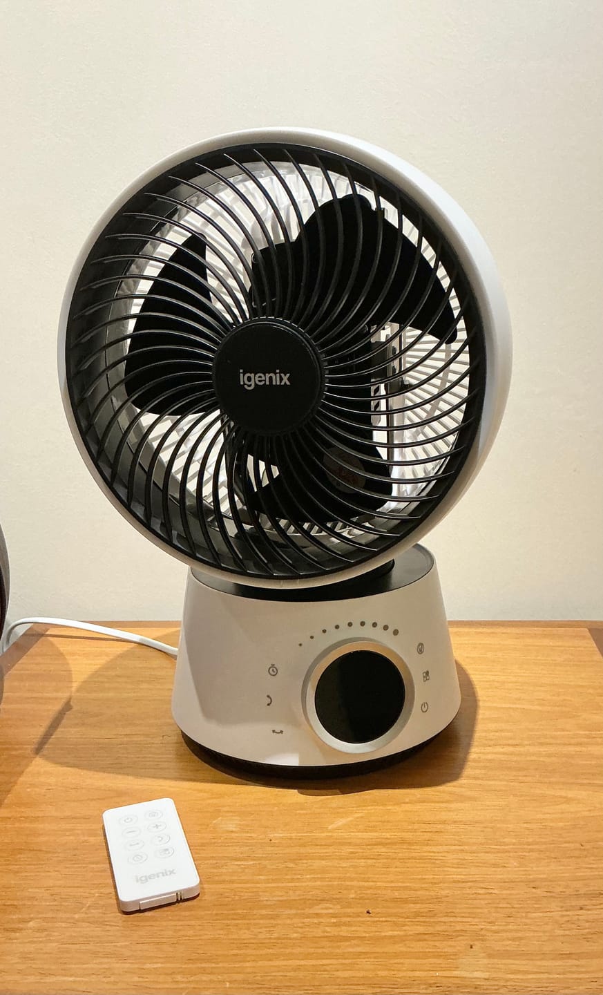 Customer photo review of Digital Air Circulator Turbo Fan, 9 Inch, White