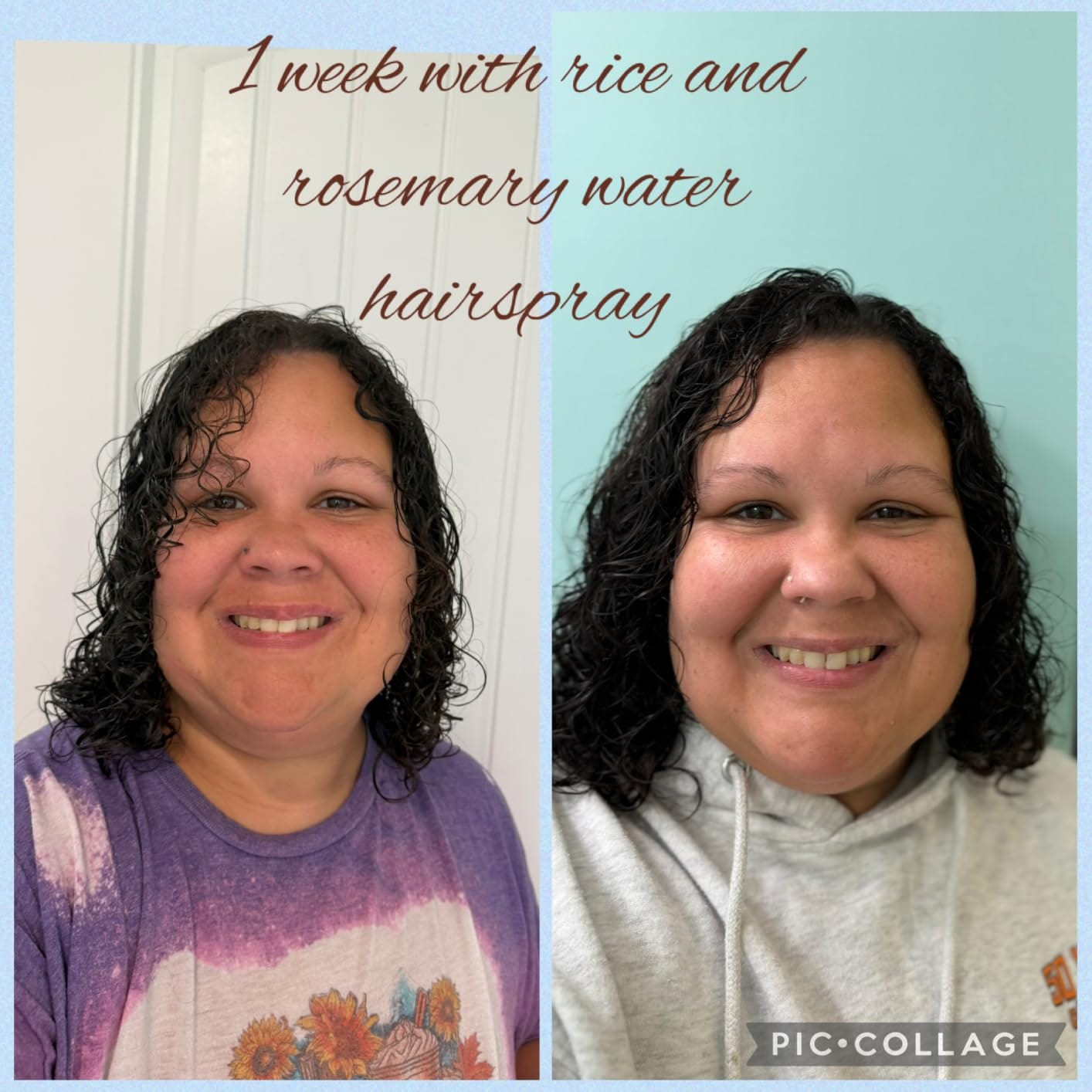 Customer photo review of Rosemary Rice Water Hair Spray