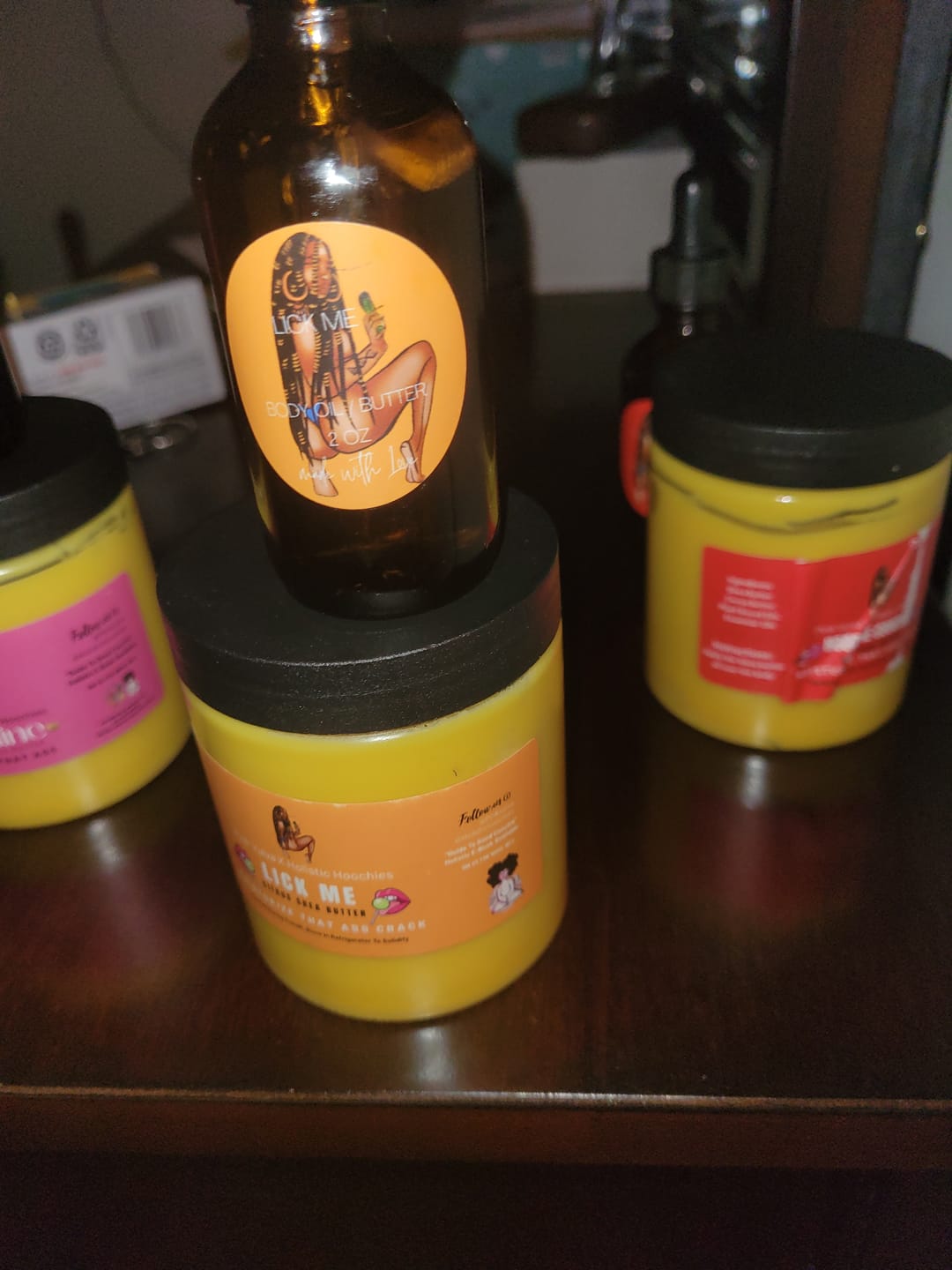 Customer photo review of LICK ME BODY OIL