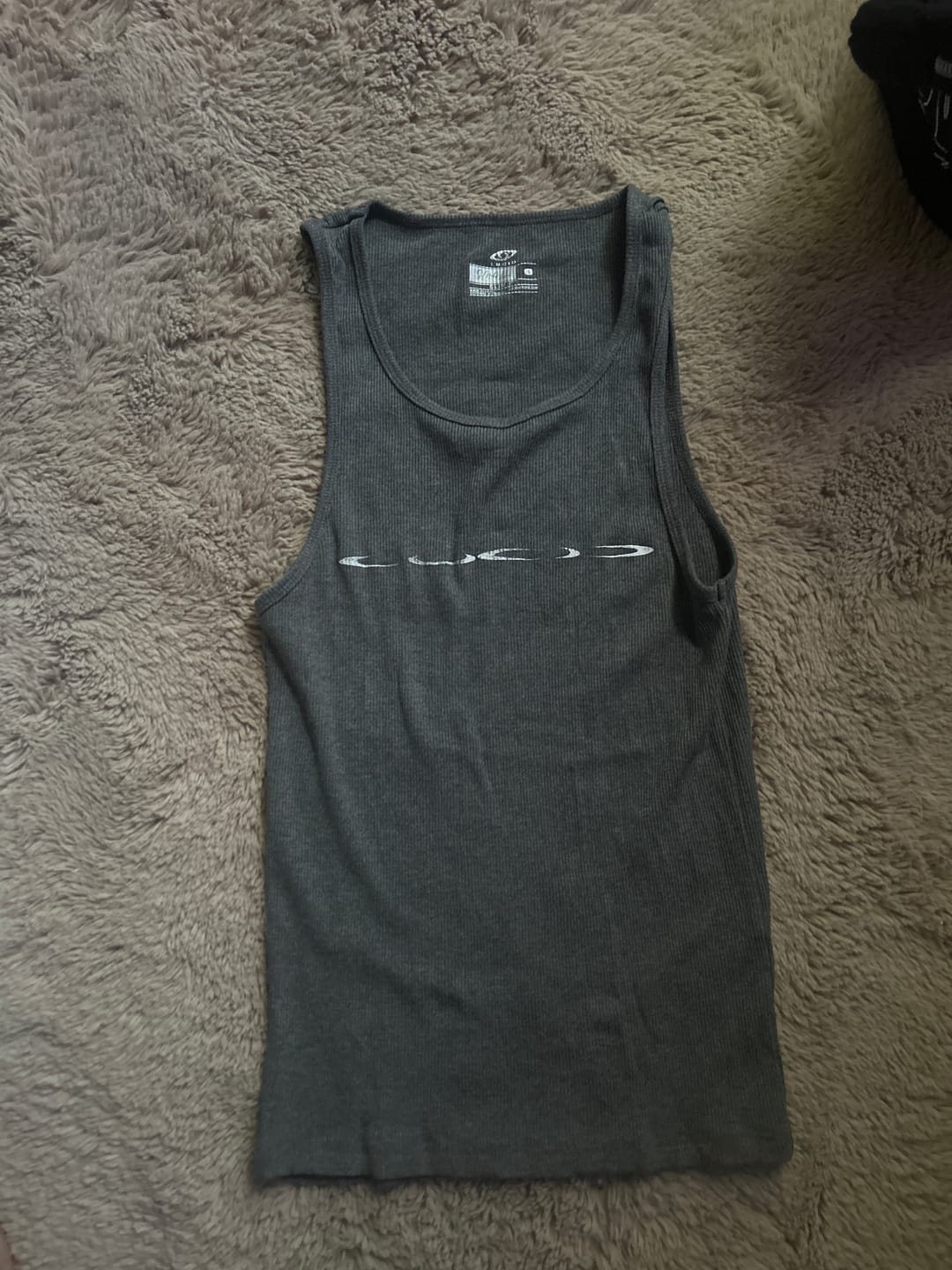 Customer photo review of Halo Tank Top Grey