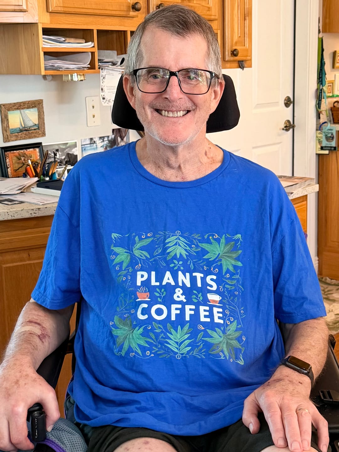 Customer photo review of Plants & Coffee Tee